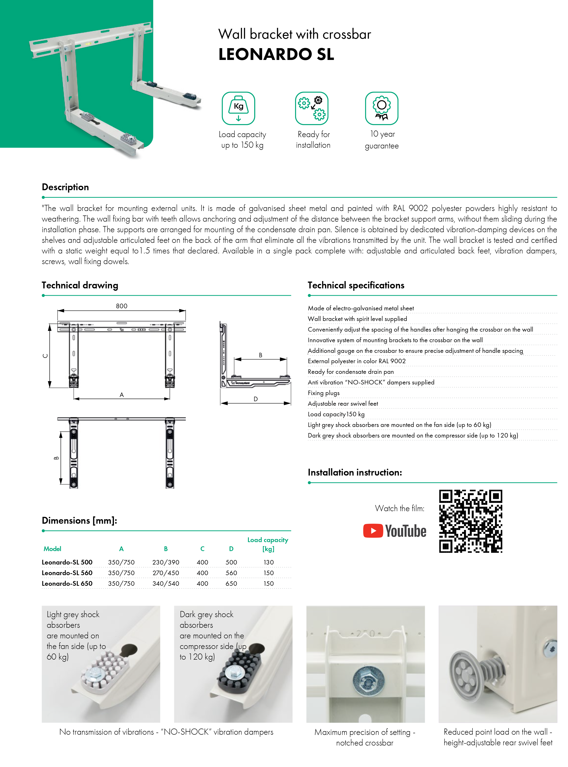 wall bracket Leonardo havaco catalogue card